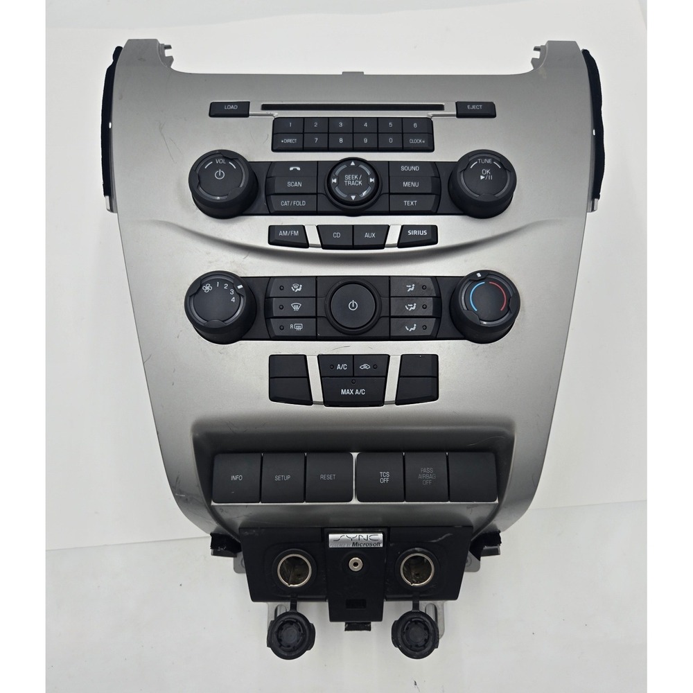 08-11 Ford Focus Radio CD Sirius Climate Control Dash Bezel 8S4T-19C107-BH OEM